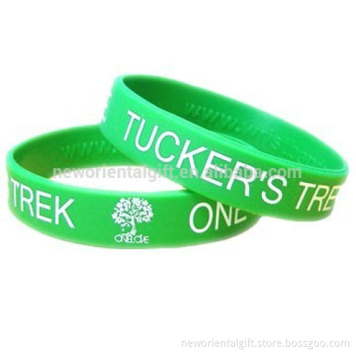 silk screen silicone bracelets printed silicone wristbands
